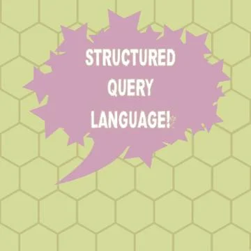 Conceptual hand writing showing Structured Query Language. Business photo text Stock Illustration