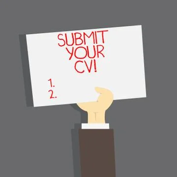 Conceptual hand writing showing Submit Your Cv. Business photo text Looking for イラスト素材