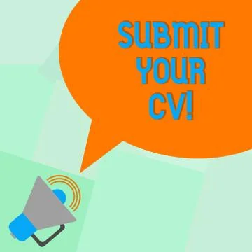 Conceptual hand writing showing Submit Your Cv. Business photo showcasing イラスト素材