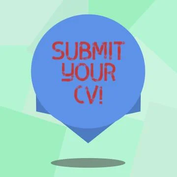 Conceptual hand writing showing Submit Your Cv. Business photo showcasing イラスト素材
