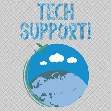 Conceptual hand writing showing Tech Support. Business photo showcasing servi 스톡 일러스트
