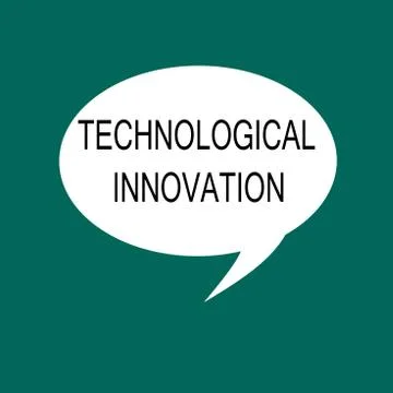 Conceptual hand writing showing Technological Innovation. Business photo 库存插图