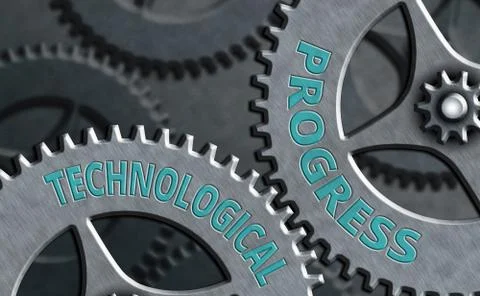 Conceptual hand writing showing Technological Progress. Business photo Stock Illustration