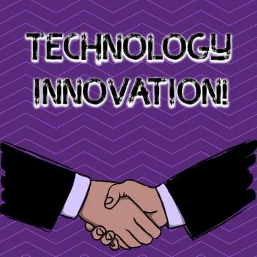 Conceptual hand writing showing Technology Innovation. Business photo text Stock Illustration