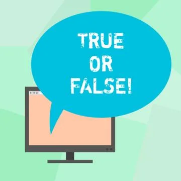 Conceptual hand writing showing True Or Falsequestion. Business photo text Stock Illustration