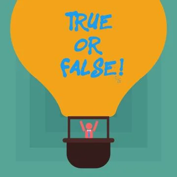 Conceptual hand writing showing True Or Falsequestion. Business photo showcasing Stock Illustration