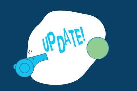 Conceptual hand writing showing Update. Business photo text Up to date Make 스톡 일러스트