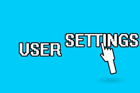 Conceptual hand writing showing User Settings. Business photo showcasing 스톡 일러스트