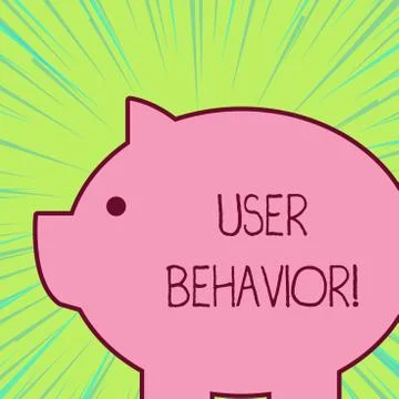 Conceptual hand writing showing User Behavior. Business photo text focuses on Stock Illustration