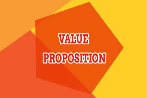 Conceptual hand writing showing Value Proposition. Business photo showcasing Stock Illustration