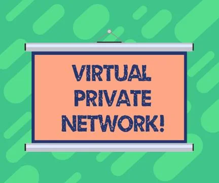 Conceptual hand writing showing Virtual Private Network. Business photo Stock Illustration