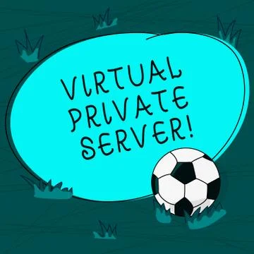 Conceptual hand writing showing Virtual Private Server. Business photo text sold Illustrazione stock