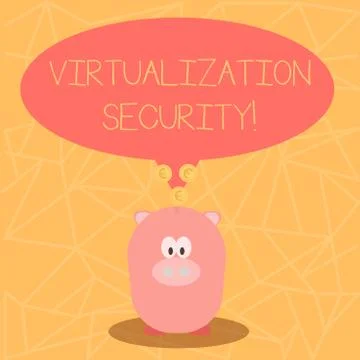Conceptual hand writing showing Virtualization Security. Business photo showc イラスト素材