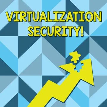 Conceptual hand writing showing Virtualization Security. Business photo text  Stock Illustration