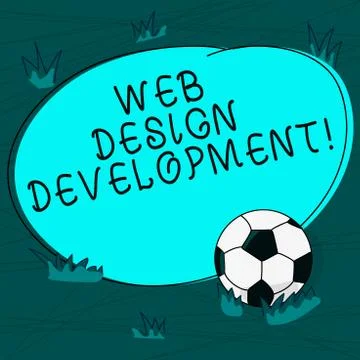 Conceptual hand writing showing Web Design Development. Business photo text 스톡 일러스트