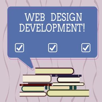 Conceptual hand writing showing Web Design Development. Business photo text 스톡 일러스트