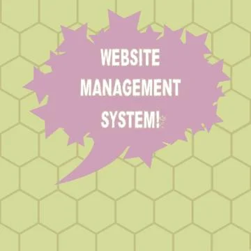 Conceptual hand writing showing Website Management System. Business photo text Illustrazione stock