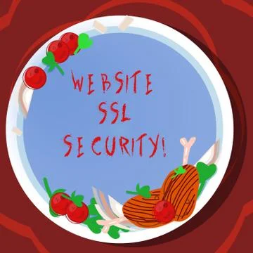 Conceptual hand writing showing Website Ssl Security. Business photo showcasing Stockillustratie
