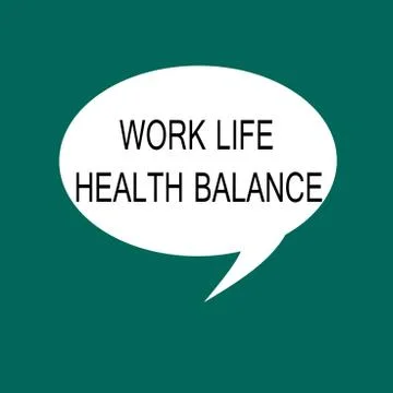 Conceptual hand writing showing Work Life Health Balance. Business photo Stock Illustration