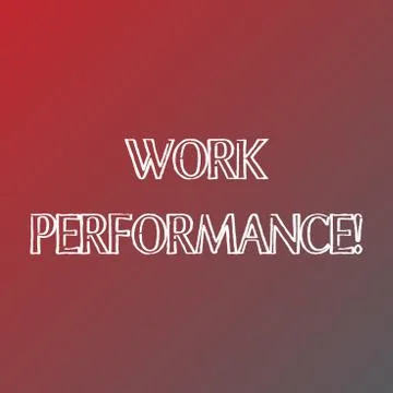 Conceptual hand writing showing Work Perforanalysisce. Business photo text Find Illustrazione stock