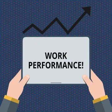 Conceptual hand writing showing Work Perforanalysisce. Business photo showcasing Stockillustratie