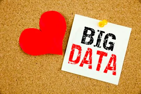 Conceptual hand writing text caption inspiration showing Big Data concept for Stockfoto's