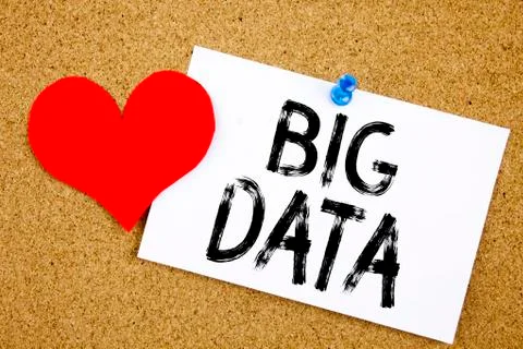 Conceptual hand writing text caption inspiration showing Big Data concept for 库存照片