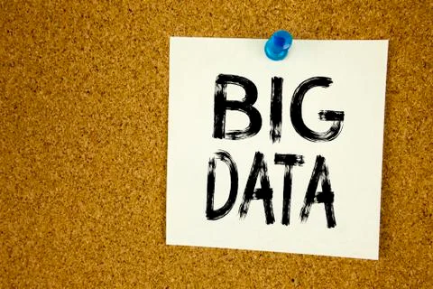 Conceptual hand writing text caption inspiration showing Big Data. Business c Stock Photos