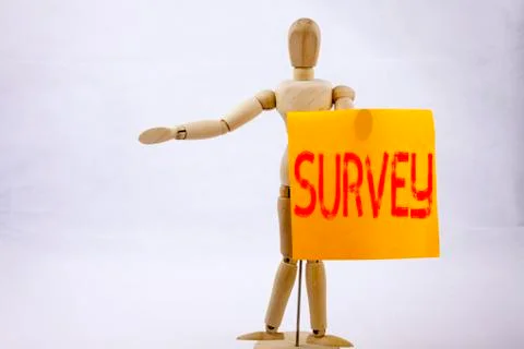 Conceptual hand writing text caption inspiration showing Survey Business conc Stock Photos