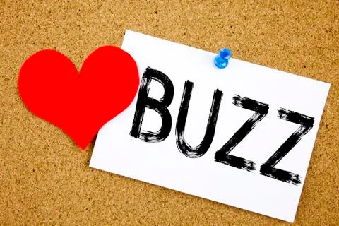Conceptual hand writing text caption inspiration showing Buzz concept for Buz Stock Photos