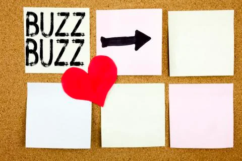 Conceptual hand writing text caption inspiration showing Buzz concept for Buz Stock Photos