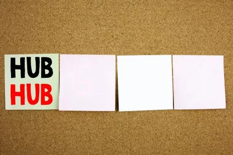 Conceptual hand writing text caption inspiration showing HUB Business concept 스톡 사진