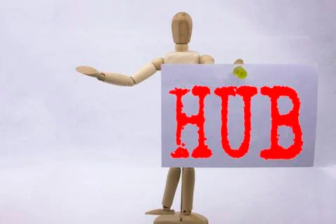 Conceptual hand writing text caption inspiration showing HUB Business concept 스톡 사진