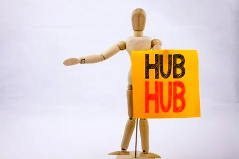Conceptual hand writing text caption inspiration showing HUB Business concept 스톡 사진