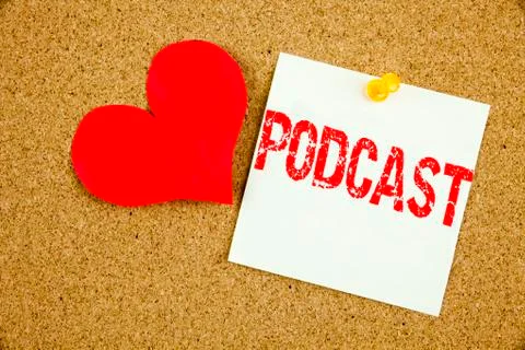 Conceptual hand writing text caption inspiration showing Podcast concept for  스톡 사진