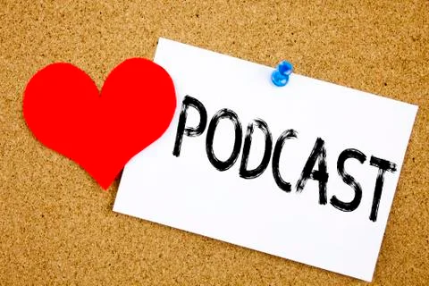 Conceptual hand writing text caption inspiration showing Podcast concept for  스톡 사진