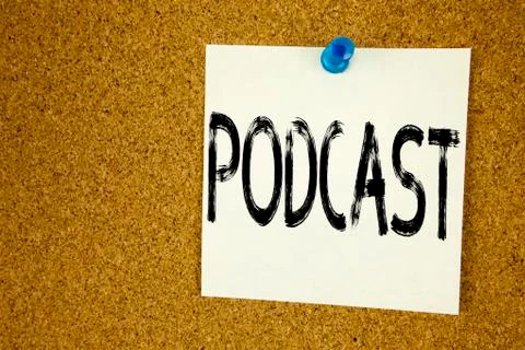 Conceptual hand writing text caption inspiration showing Podcast. Business co 스톡 사진