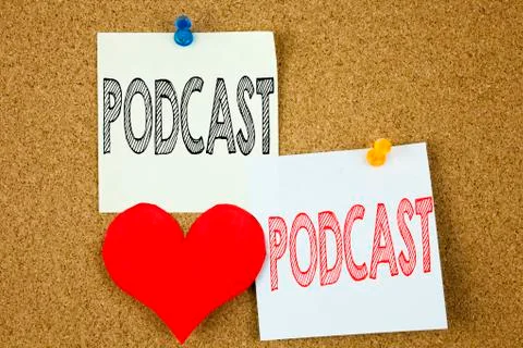Conceptual hand writing text caption inspiration showing Podcast concept for  스톡 사진