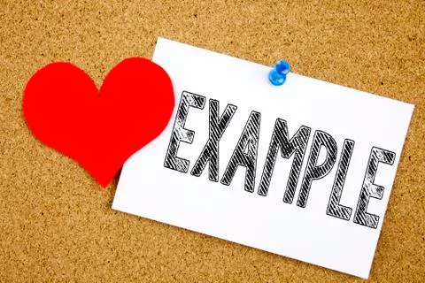 Conceptual hand writing text caption inspiration showing Example concept for  库存照片