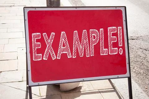 Conceptual hand writing text caption inspiration showing Example. Business co 写真素材
