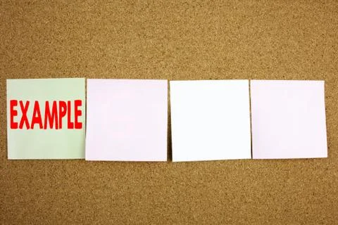 Conceptual hand writing text caption inspiration showing Example Business con 库存照片