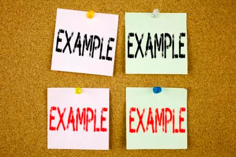 Conceptual hand writing text caption inspiration showing Example Business con Fotos de archivo