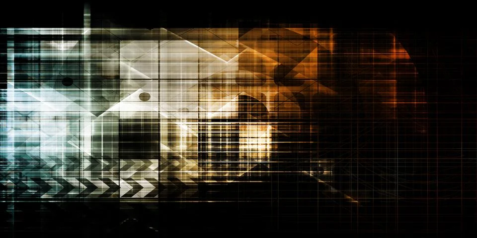 Conceptual High-Tech Interface Cybernetic Stock Illustration