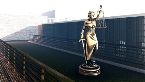 Conceptual illustration on existence in prison 3d rendering Stock Illustration
