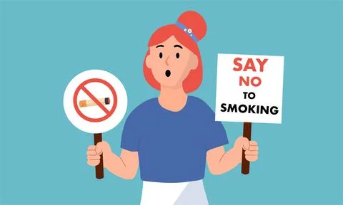 Conceptual illustration vector for World No Tobacco Day 스톡 일러스트
