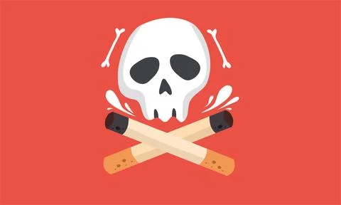 Conceptual illustration vector for World No Tobacco Day Stock Illustration