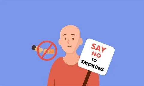 Conceptual illustration vector for World No Tobacco Day 스톡 일러스트