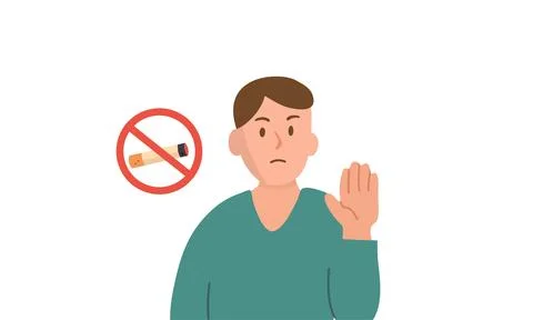 Conceptual illustration vector for World No Tobacco Day Stock Illustration