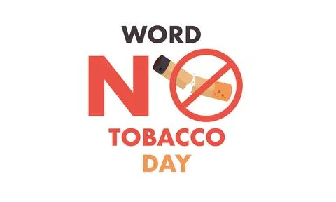 Conceptual illustration vector for World No Tobacco Day 스톡 일러스트