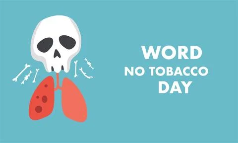 Conceptual illustration vector for World No Tobacco Day 스톡 일러스트